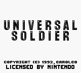 Universal Soldier (USA, Europe) Title Screen